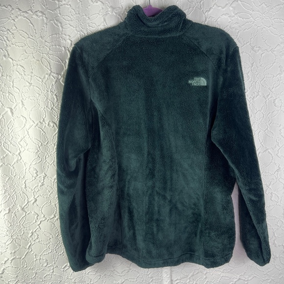 The North Face Womens Osito Jacket Teal Blue Soft Fuzzy - Picture 4 of 9